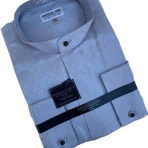 PONTELLI UOMO Hi Quality Men's Wear Bandit Collar Casual Shirt Size XXL 18-18.5